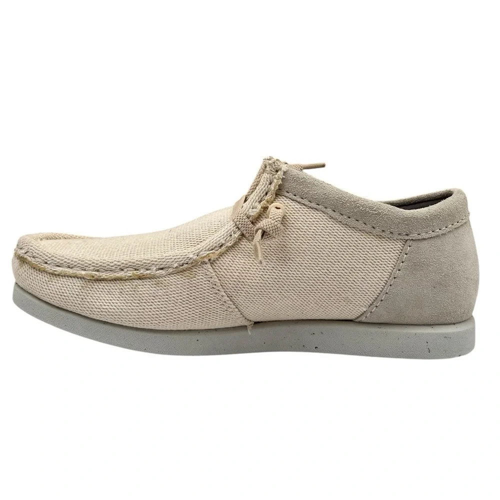 Clarks Mens ShacreLite Moccasin Slip On Casual‎ Shoes Size 11 Ivory Combination
